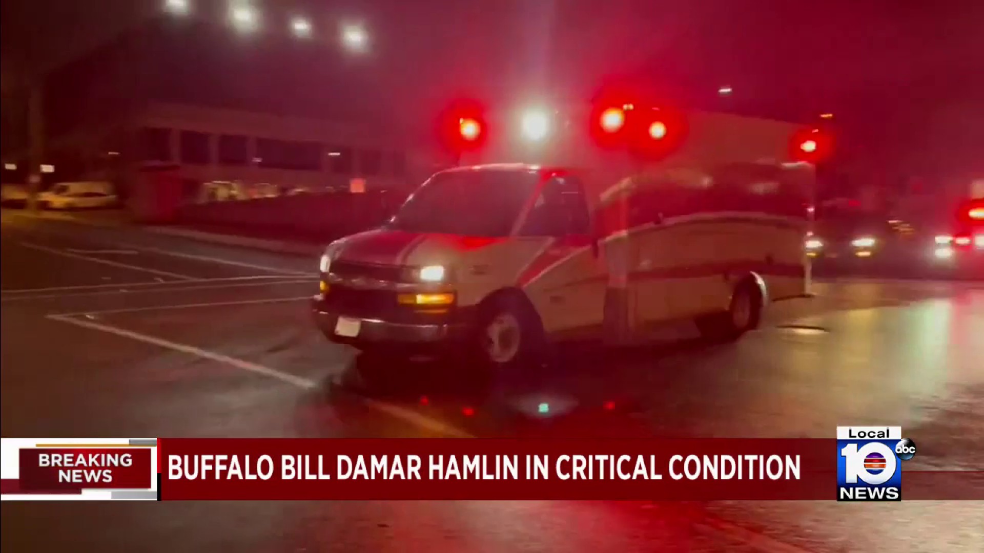 Bills' Damar Hamlin in Critical Condition After Collapsing on Field