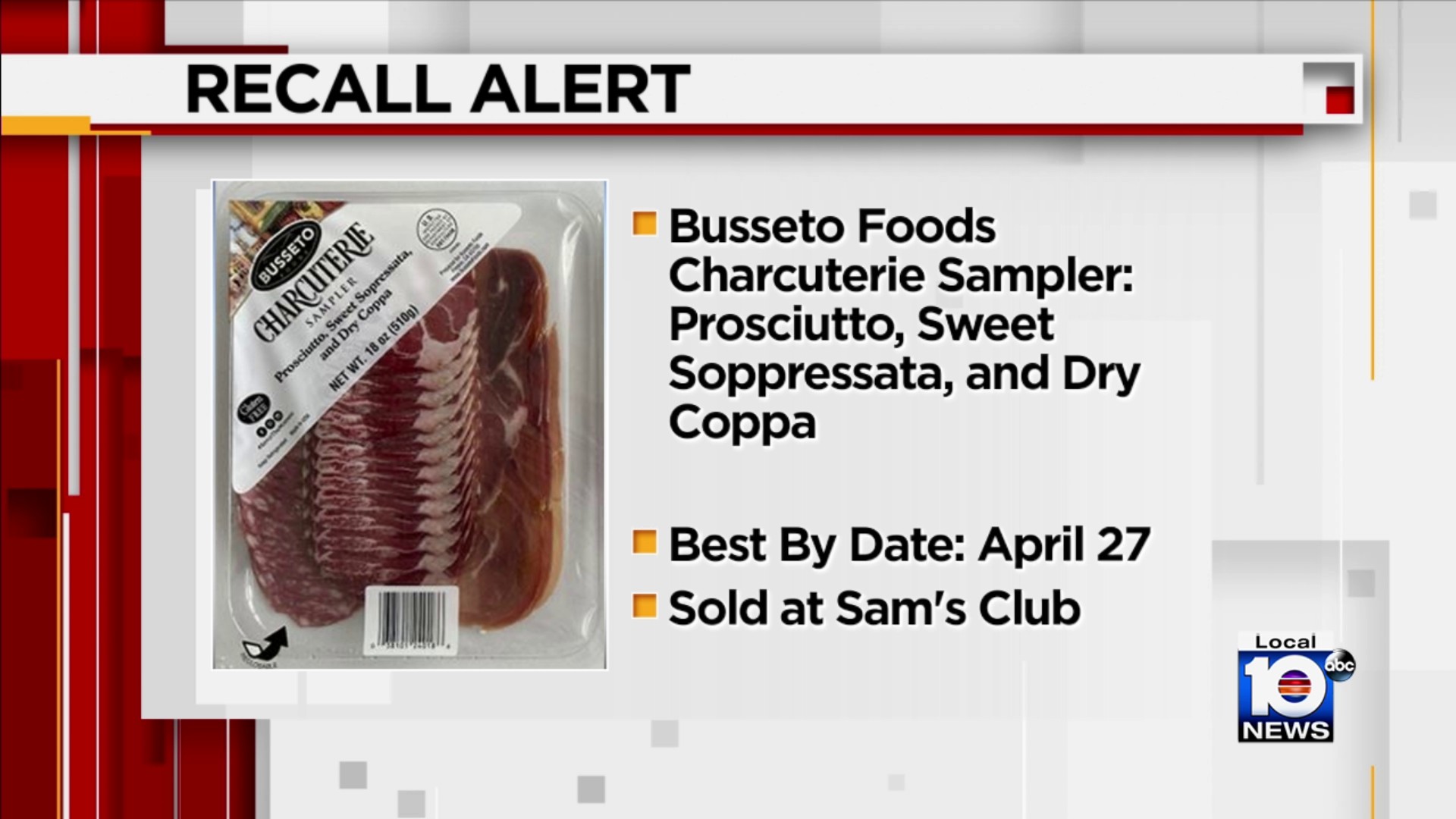 Meat samplers sold at Sam's Club linked to illness from Salmonella  contamination