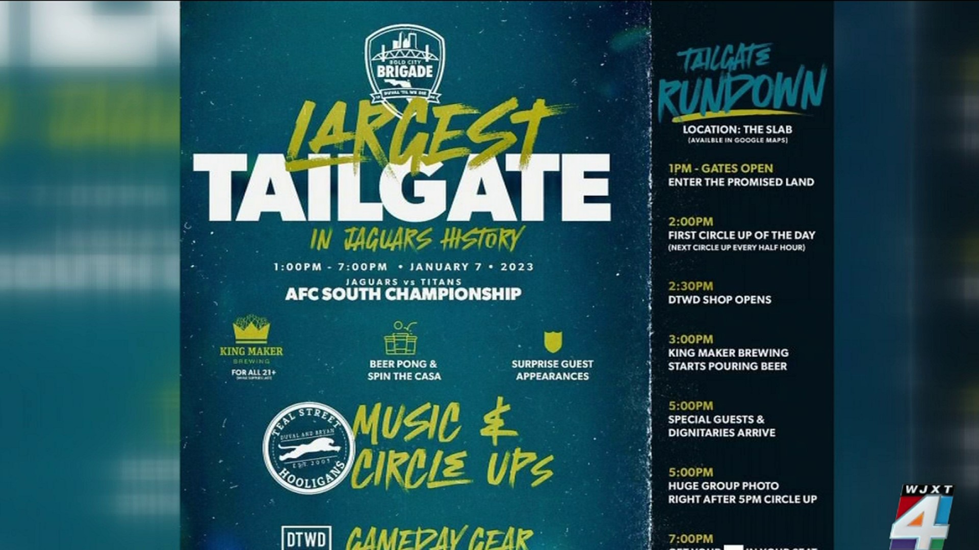 Tailgreeter - JACKSONVILLE JAGUARS vs. Houston Texans Tailgate Extravaganza