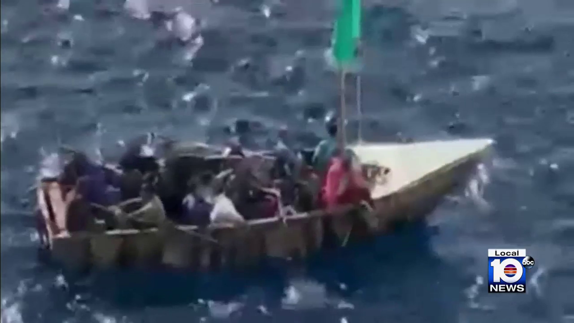 Capsized boat in Belize. All were safely rescued