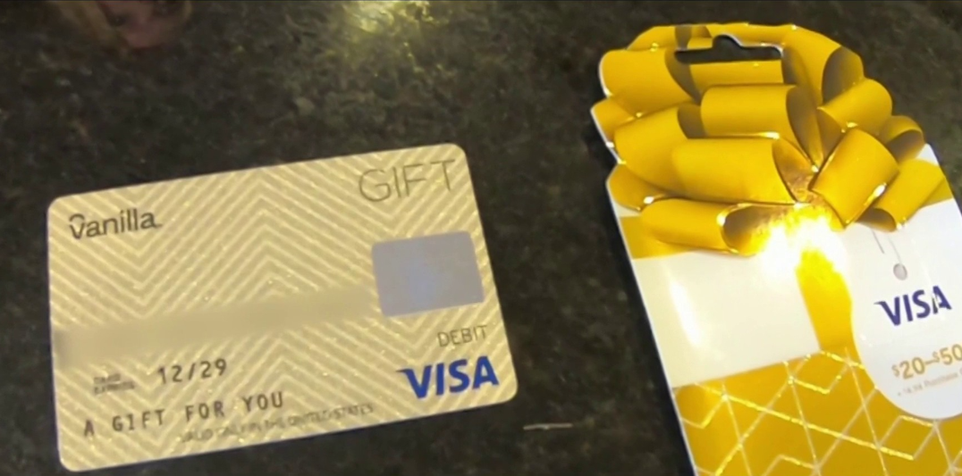 Gift cards warning  Vanilla Visa gift cards drained before