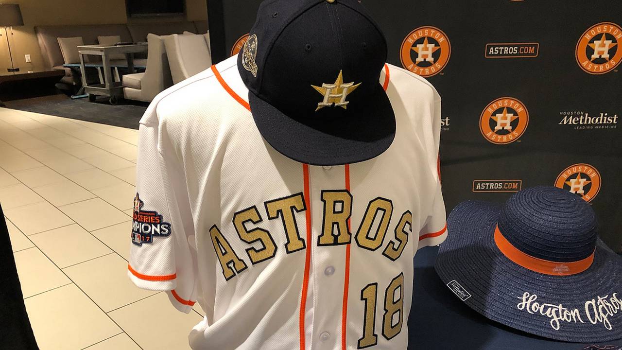2018 NEW AUTHENTIC Houston Astros World Series GOLD RUSH XL altuve