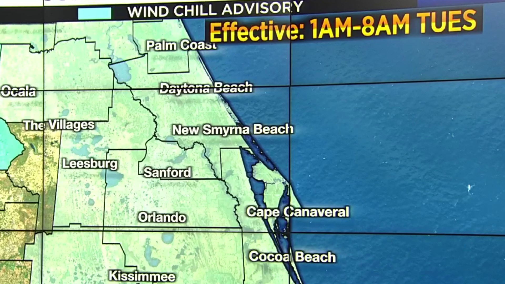 Wind Chill To Be In The s In Central Florida