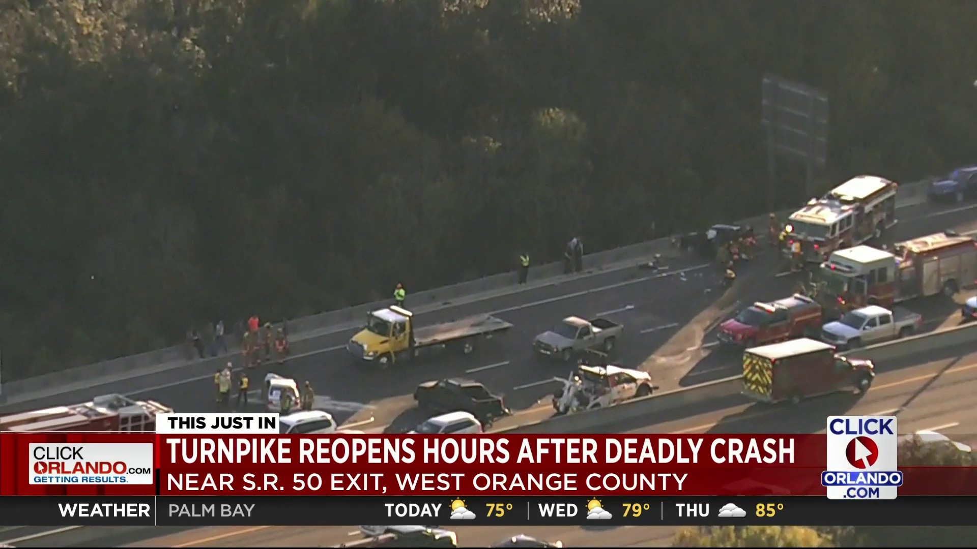 7 Vehicles Involved In Fatal Crash On Florida S Turnpike