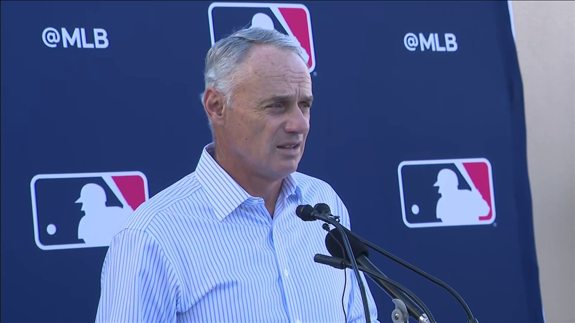 MLB Commissioner Rob Manfred Discusses Possible Sites For 2025 All