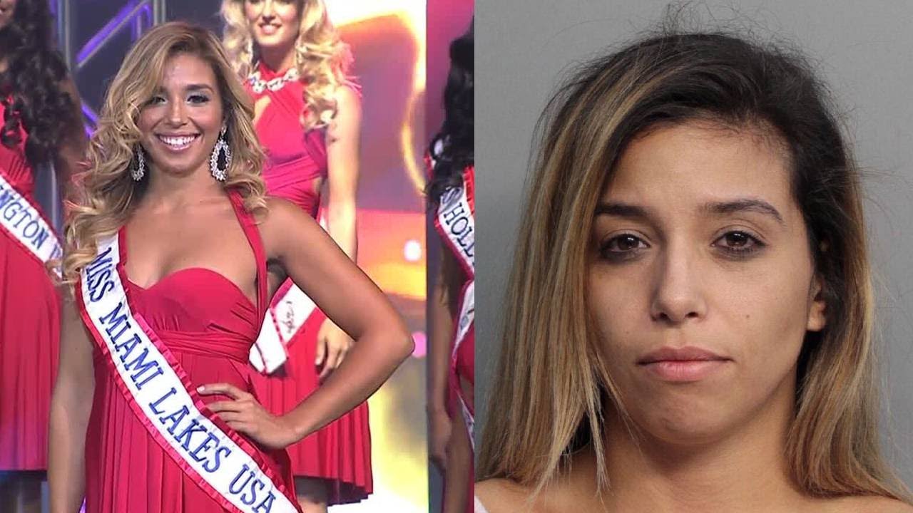 - A woman who was crowned Miss Miami Lakes USA was arrested Wednesday after...