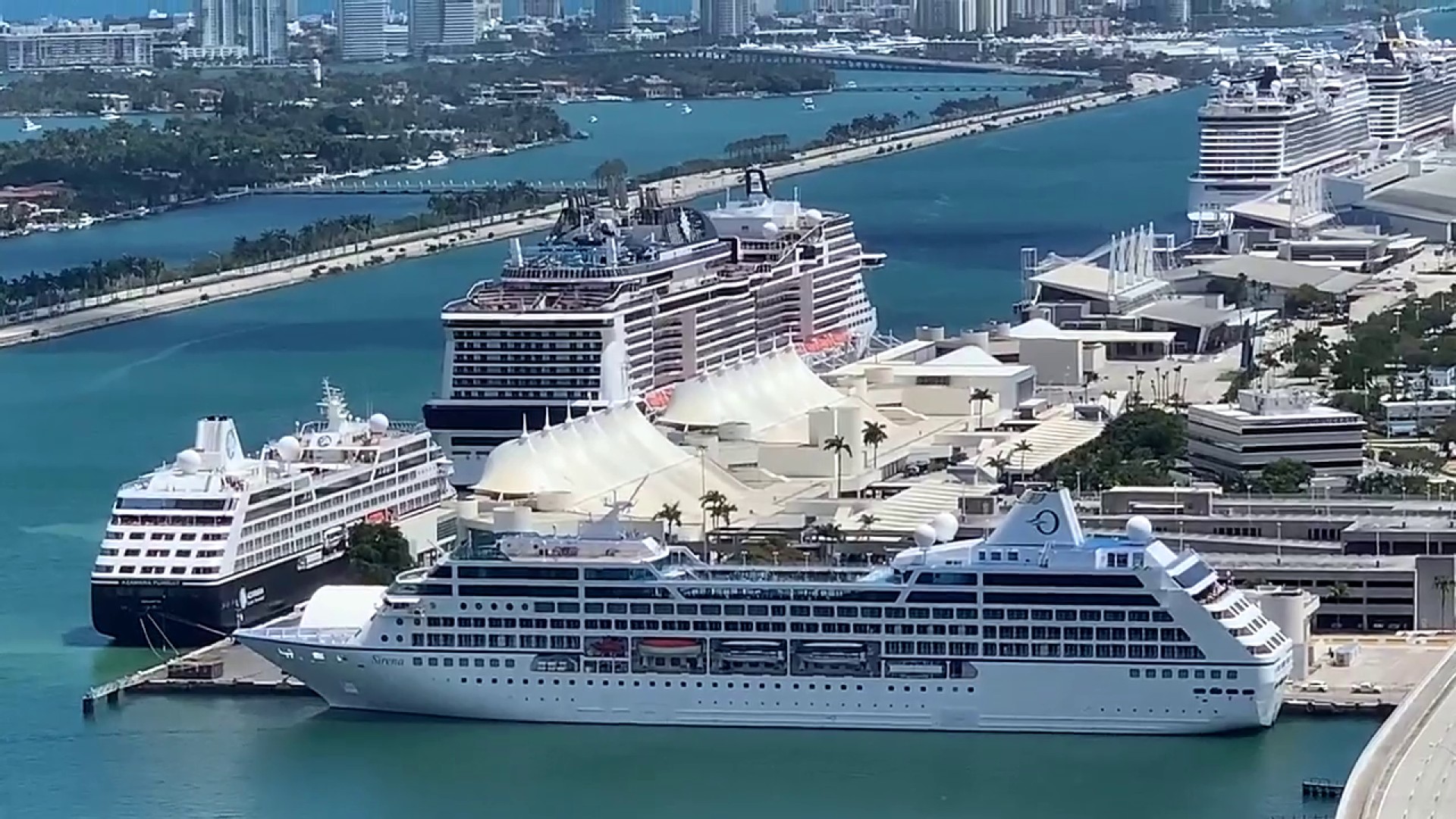 Cruise Ship Docked In Long Beach
