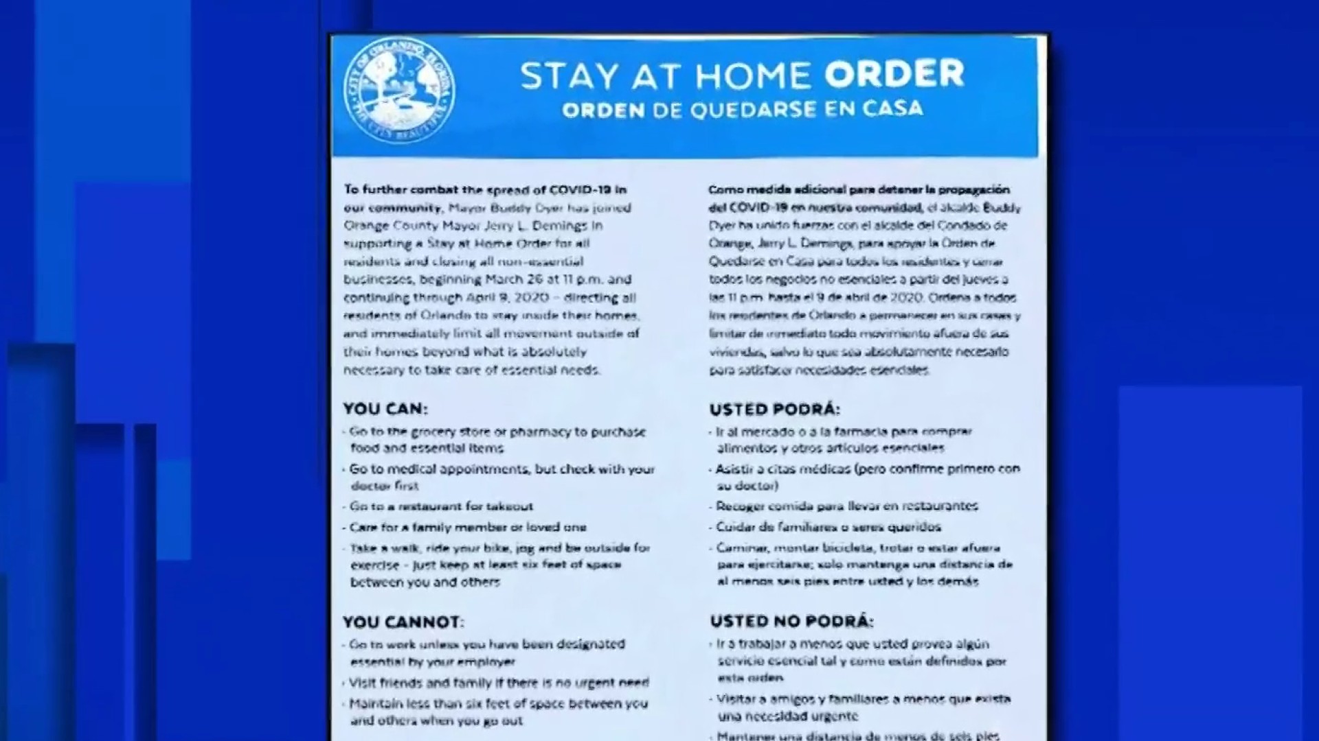 17+ De stay at home order info