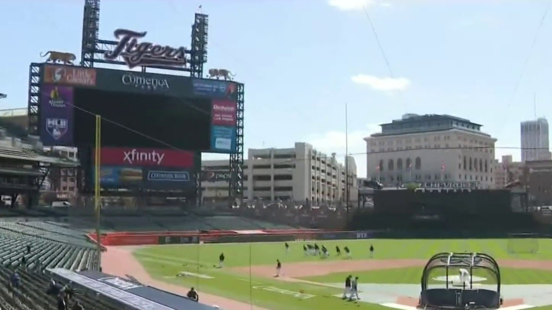 Tigers preparing for home opener at Comerica Park 