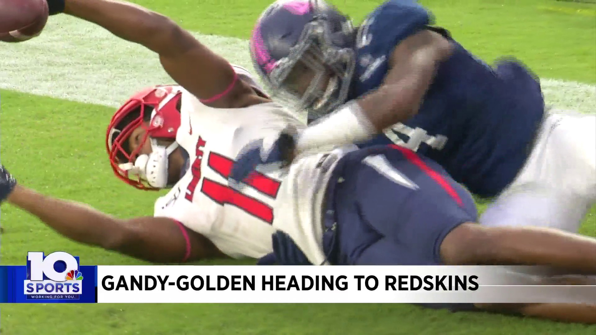 The Washington Redskins take Liberty WR Antonio Gandy-Golden in 4th round,  142nd overall