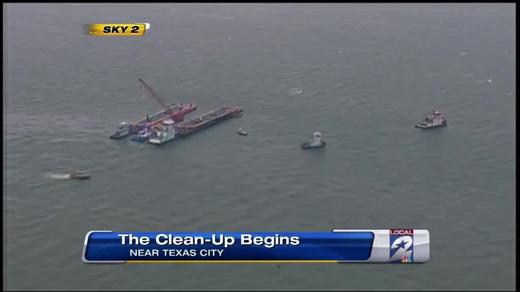 168,000 gallons of oil spills into Galveston Bay after collision