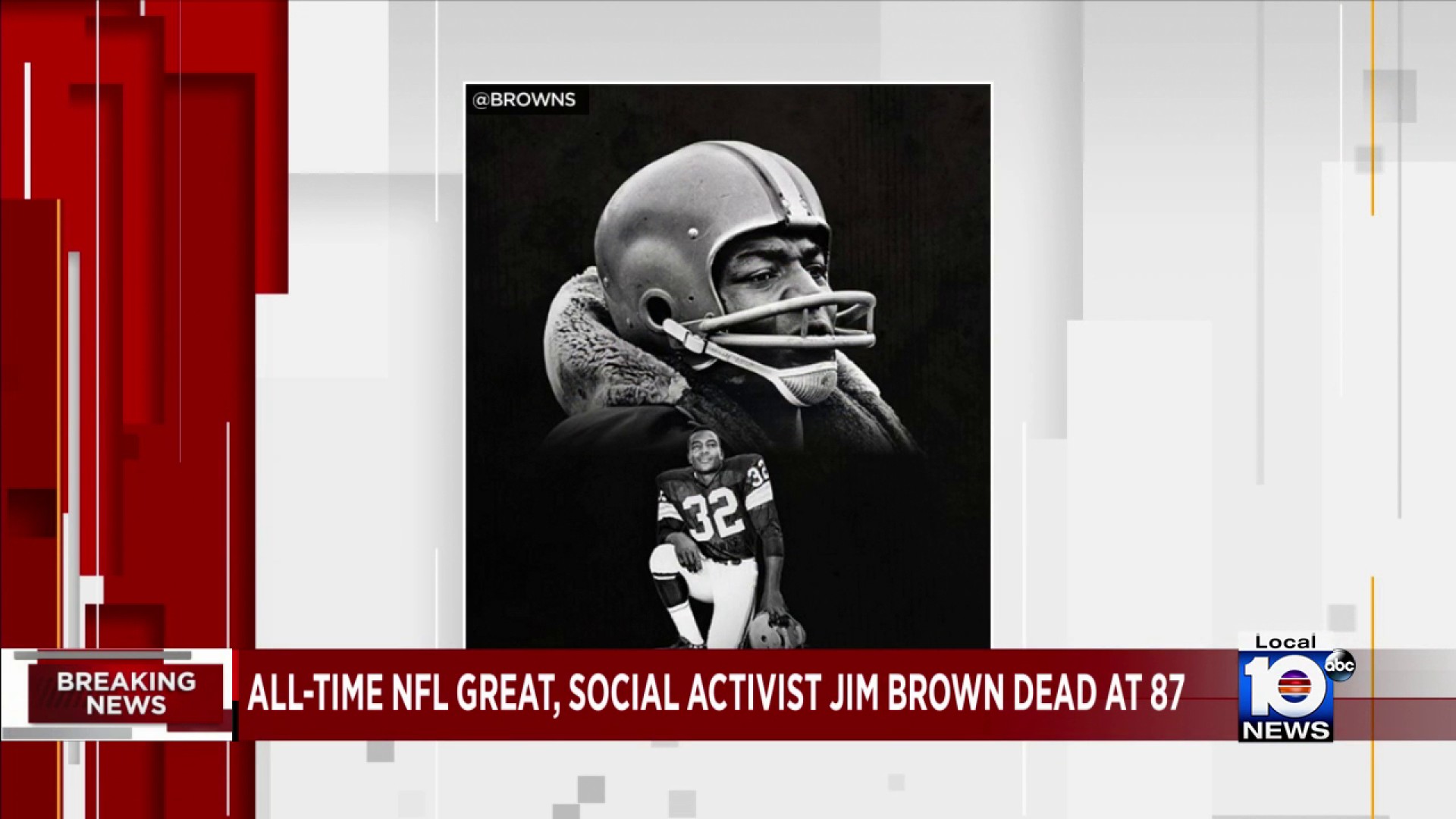 All-time NFL great running back, social activist Jim Brown dead at 87