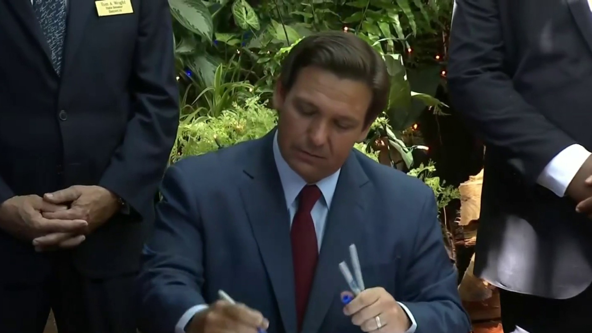 Gov Desantis Signs State Budget At The Garlic In New Smyrna Beach