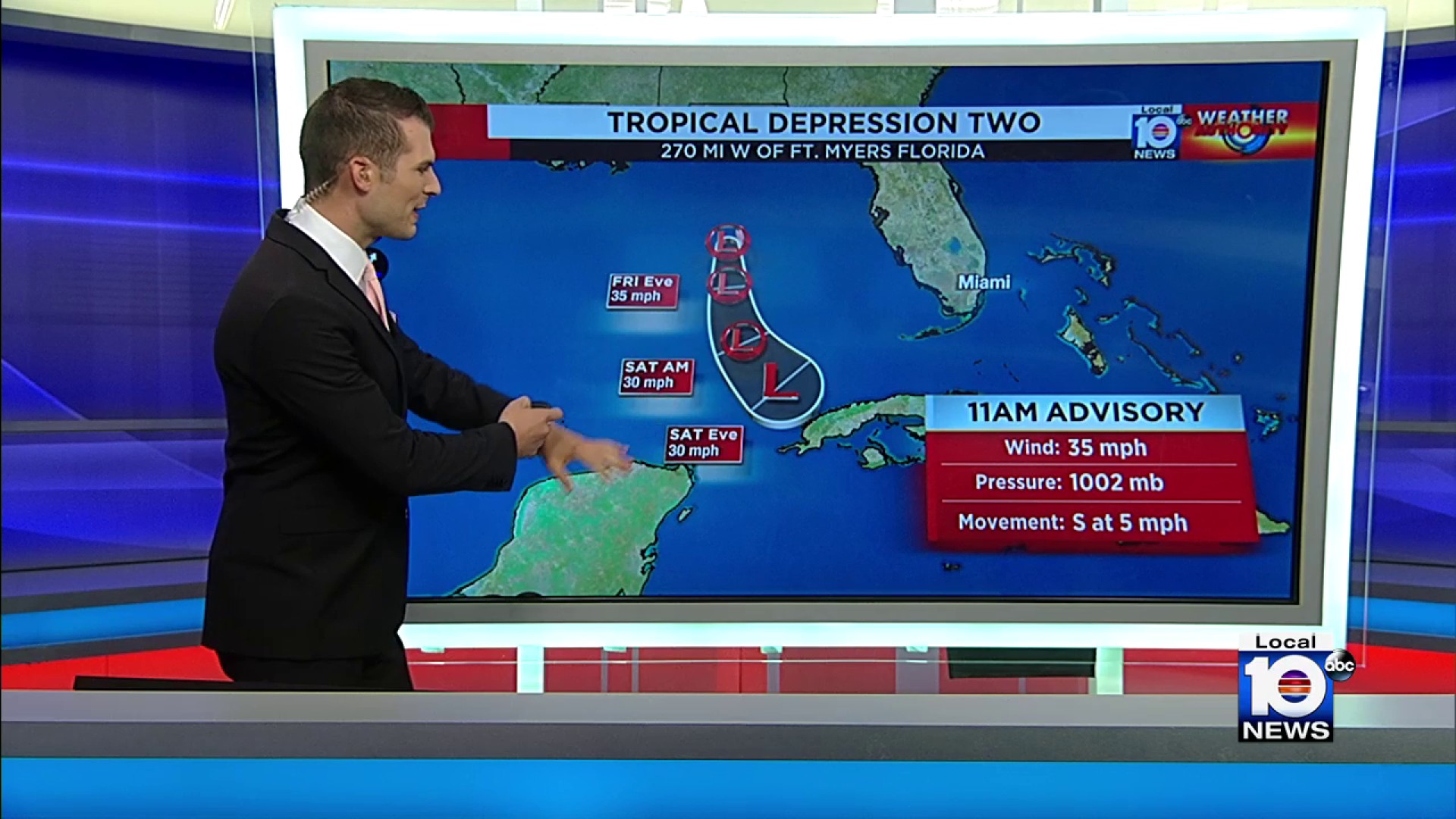 Tropical Depression Two 11 a.m. June 2 advisory