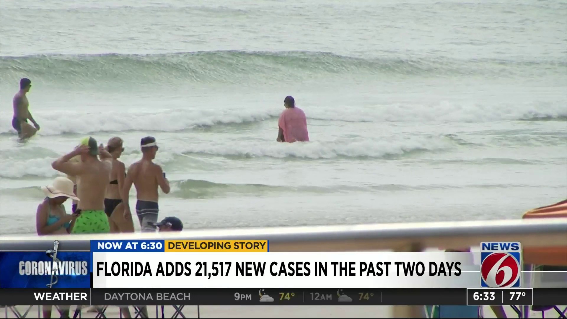 Beachgoers In New Smyrna Beach Follow Mandate Bring Face Coverings