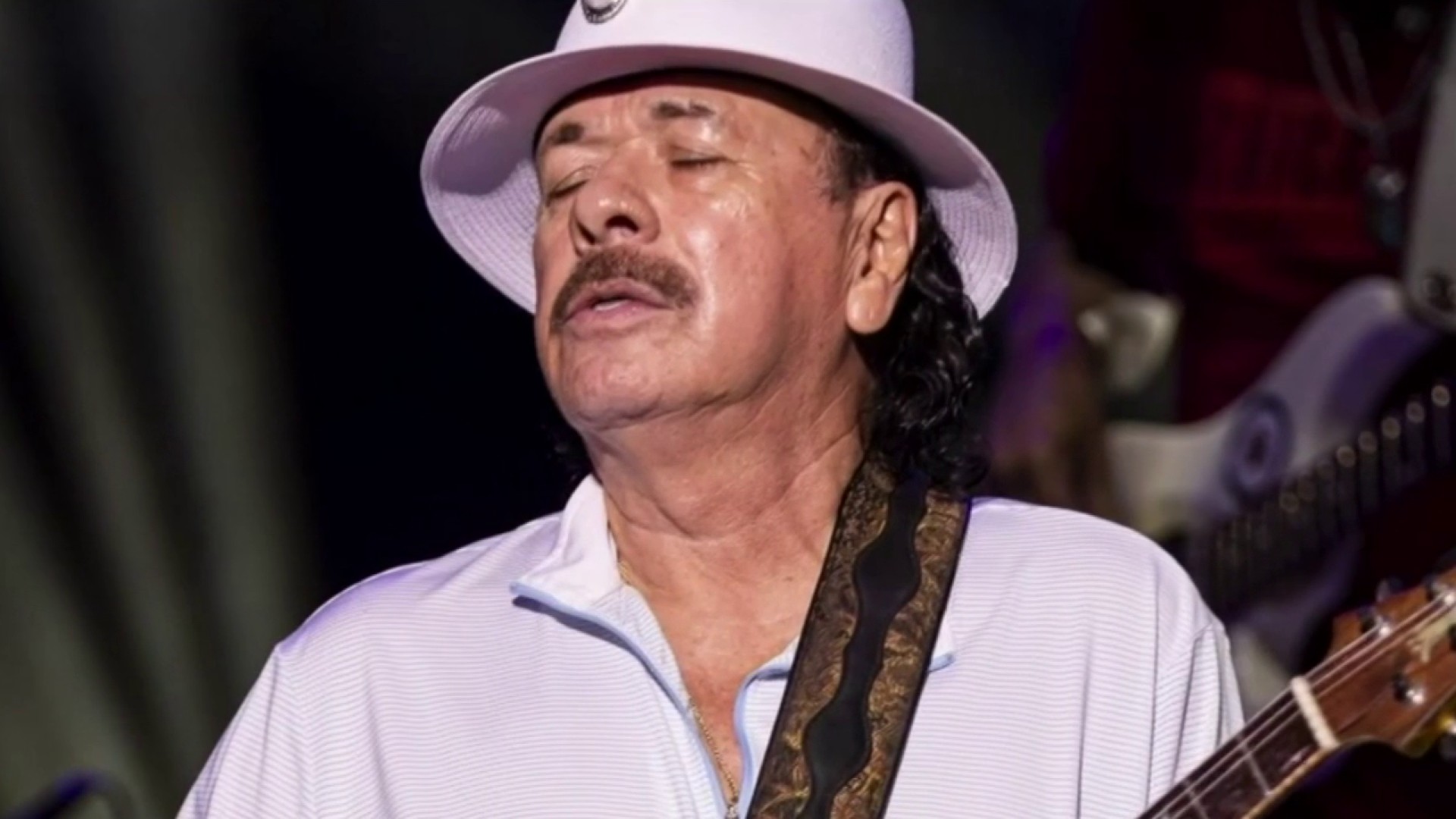 Carlos Santana Finding Groove With Bat (+)