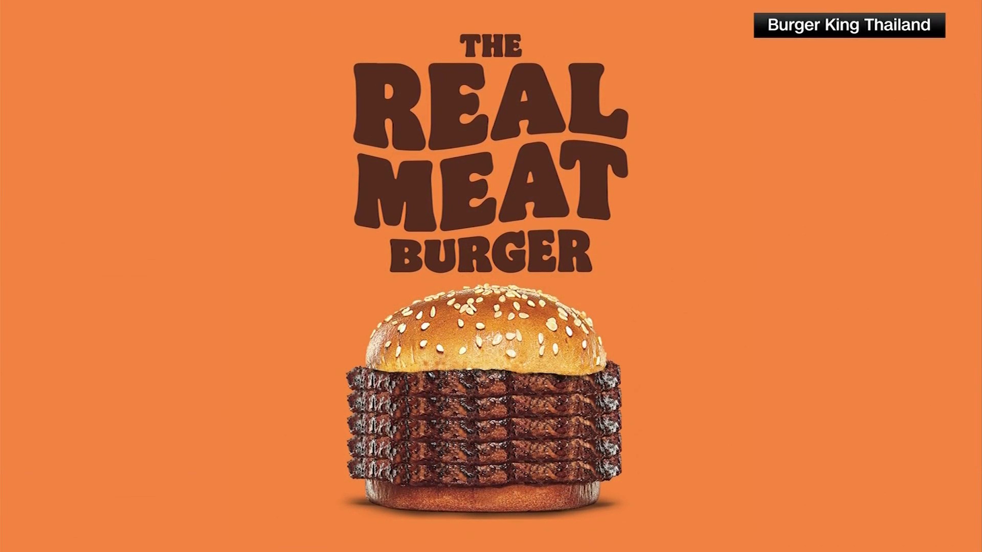 Burger King Thailand's 'Real Meat Burger' Is a Tower of Terror