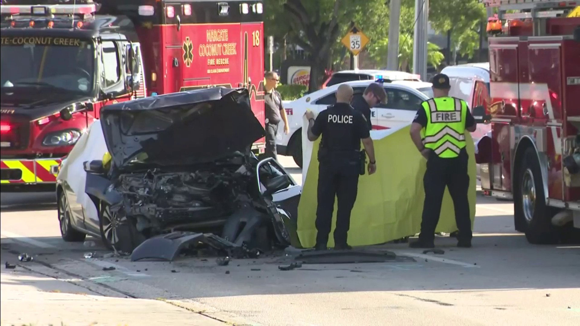 Woman killed in crash with Broward County bus