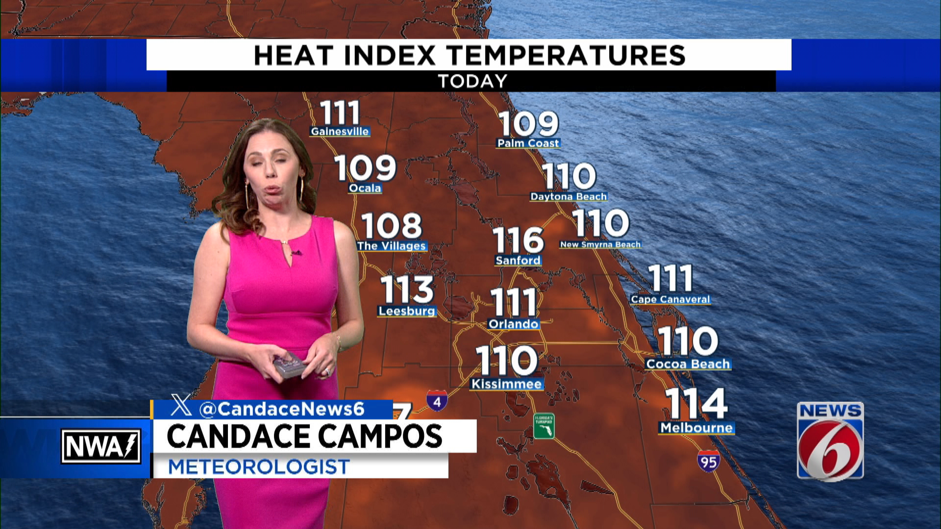 News 6 Mid Day Forecast August 7