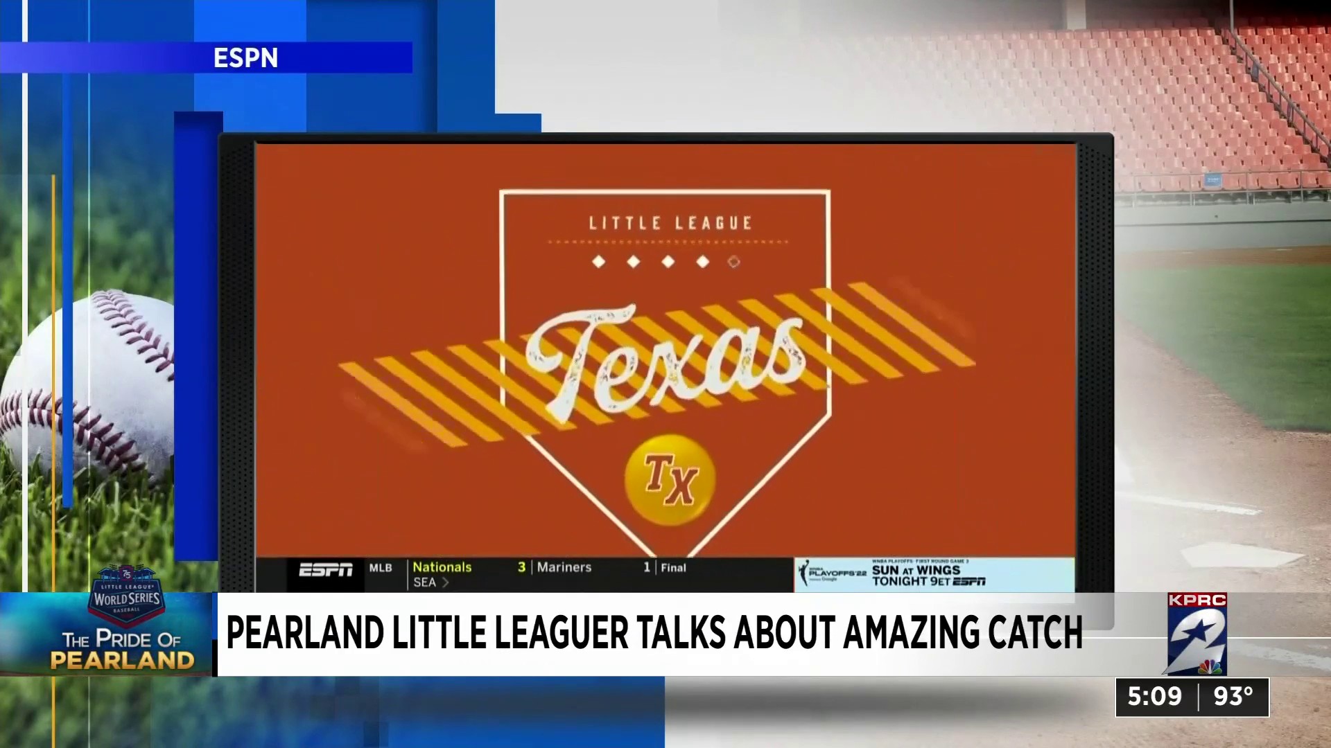 Pearland team's first 2022 Little League World Series game is Thursday  evening on ESPN2 – Houston Public Media