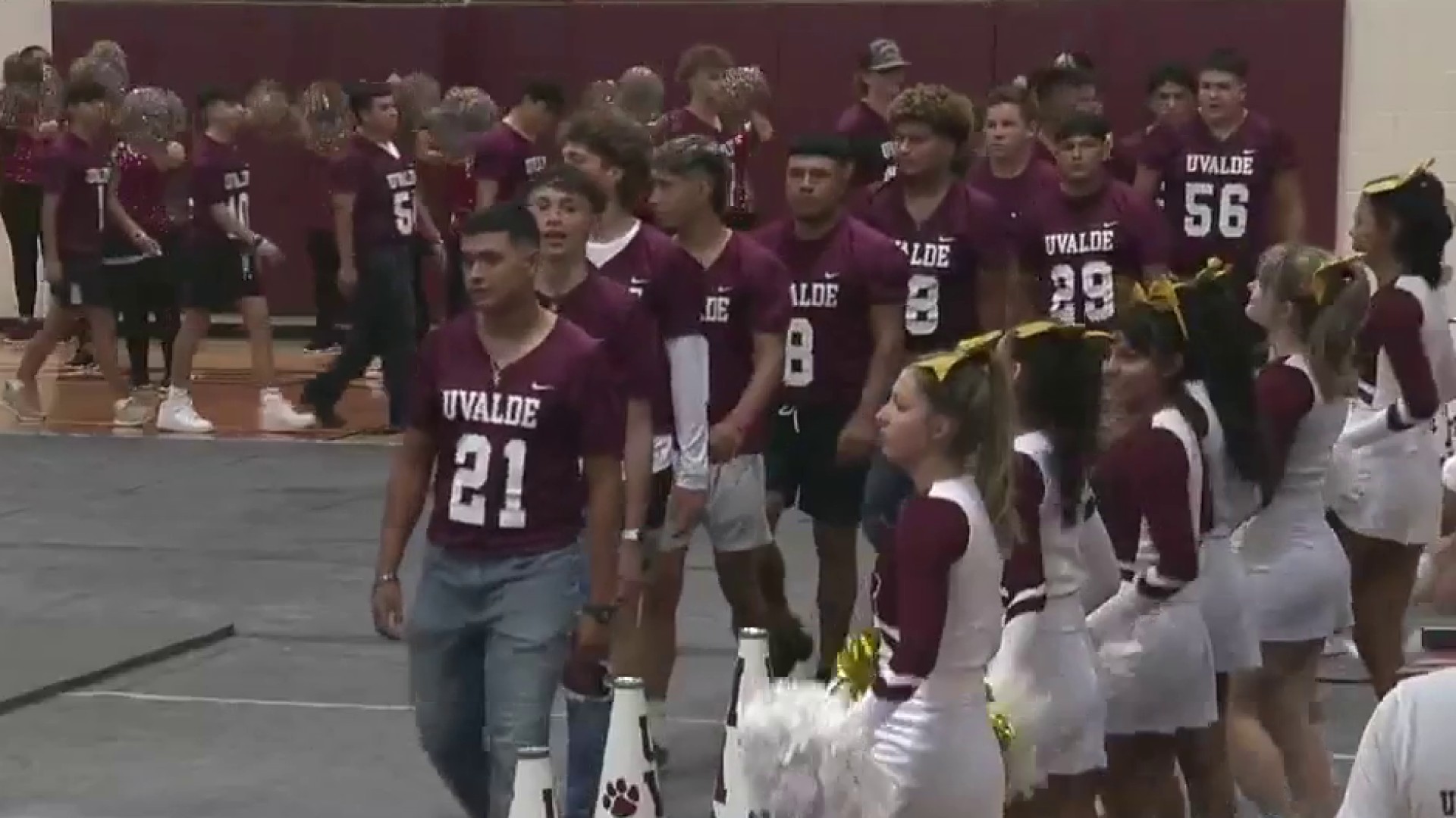 Texans surprise Uvalde High School football team with new uniforms