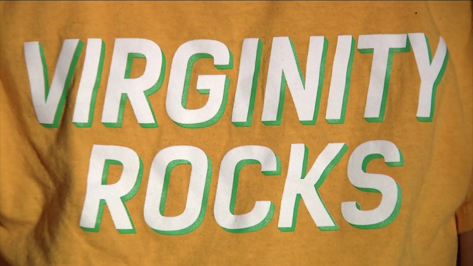 ...green virginity rocks hoodie The reflection from the application sticker make it d...