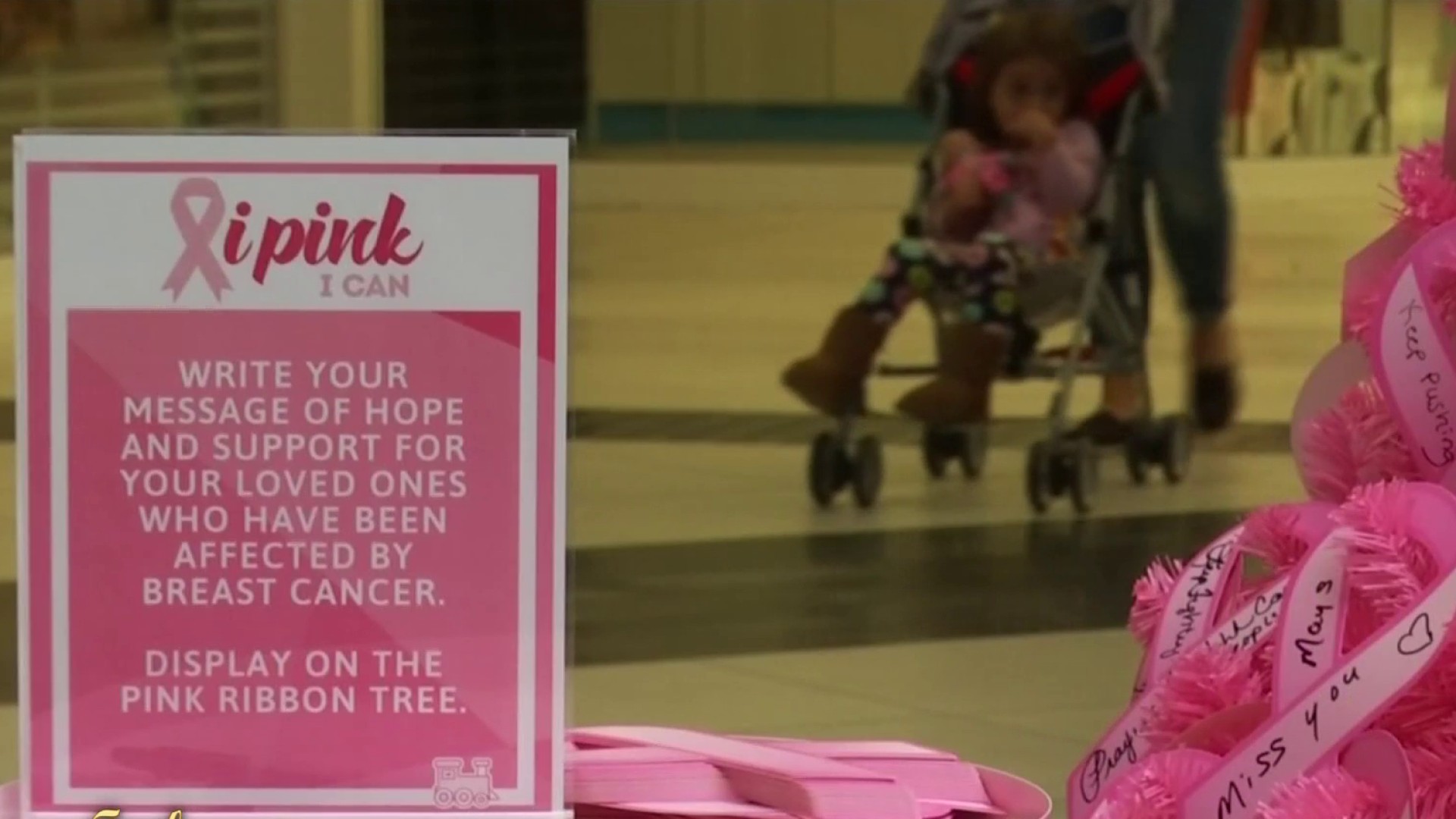 Ideology Pink Sports Bra Size Medium Breast Cancer Awareness