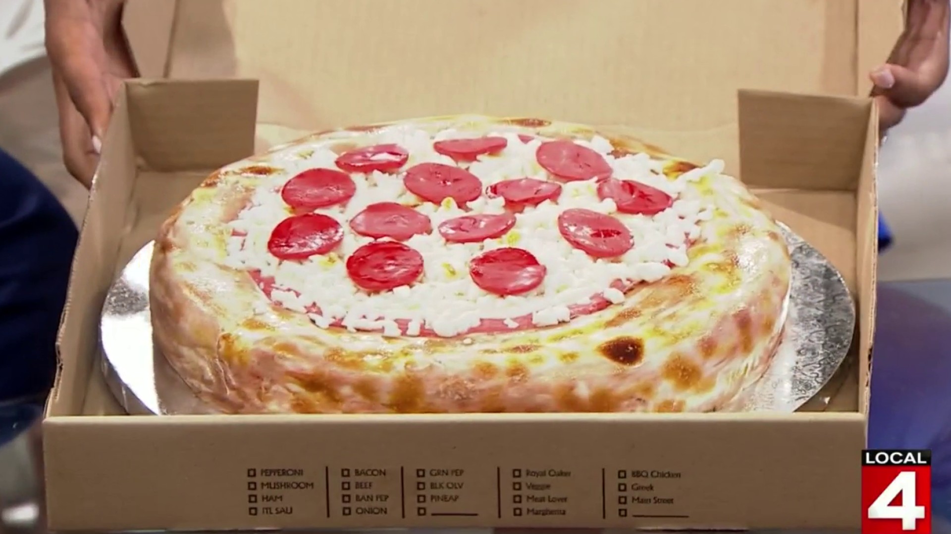 pepperoni pizza birthday cake