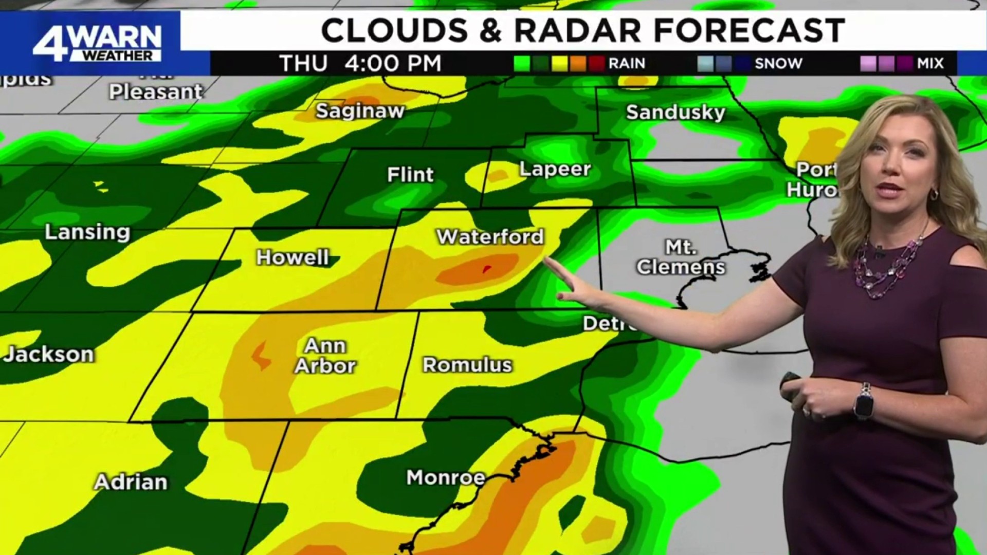 Rain on the horizon tonight and Thursday, one last warm day