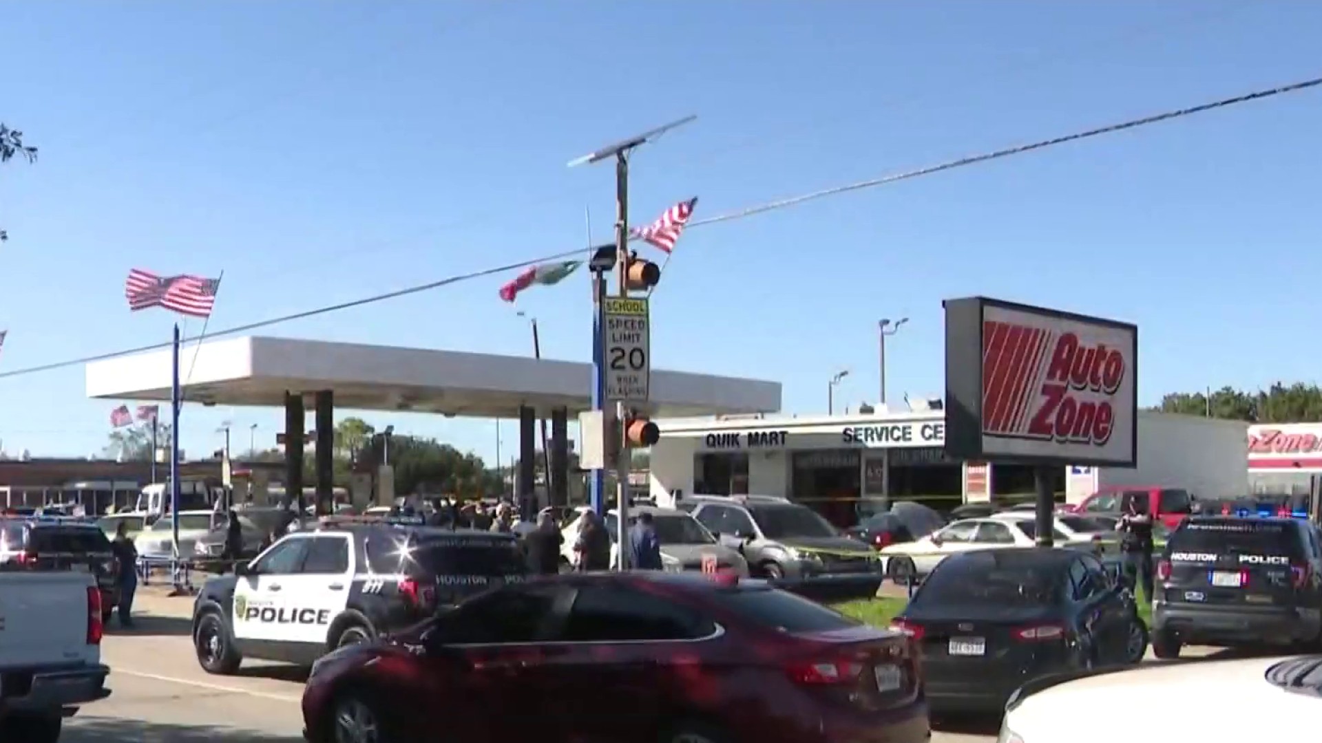 Suspect shot after allegedly pulling gun on store owner inside