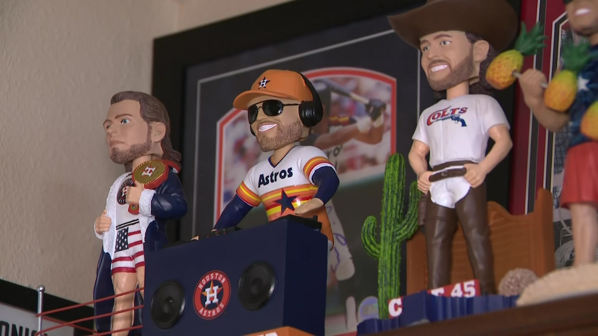 Meet the superfan who has nearly every Astros bobblehead in existence
