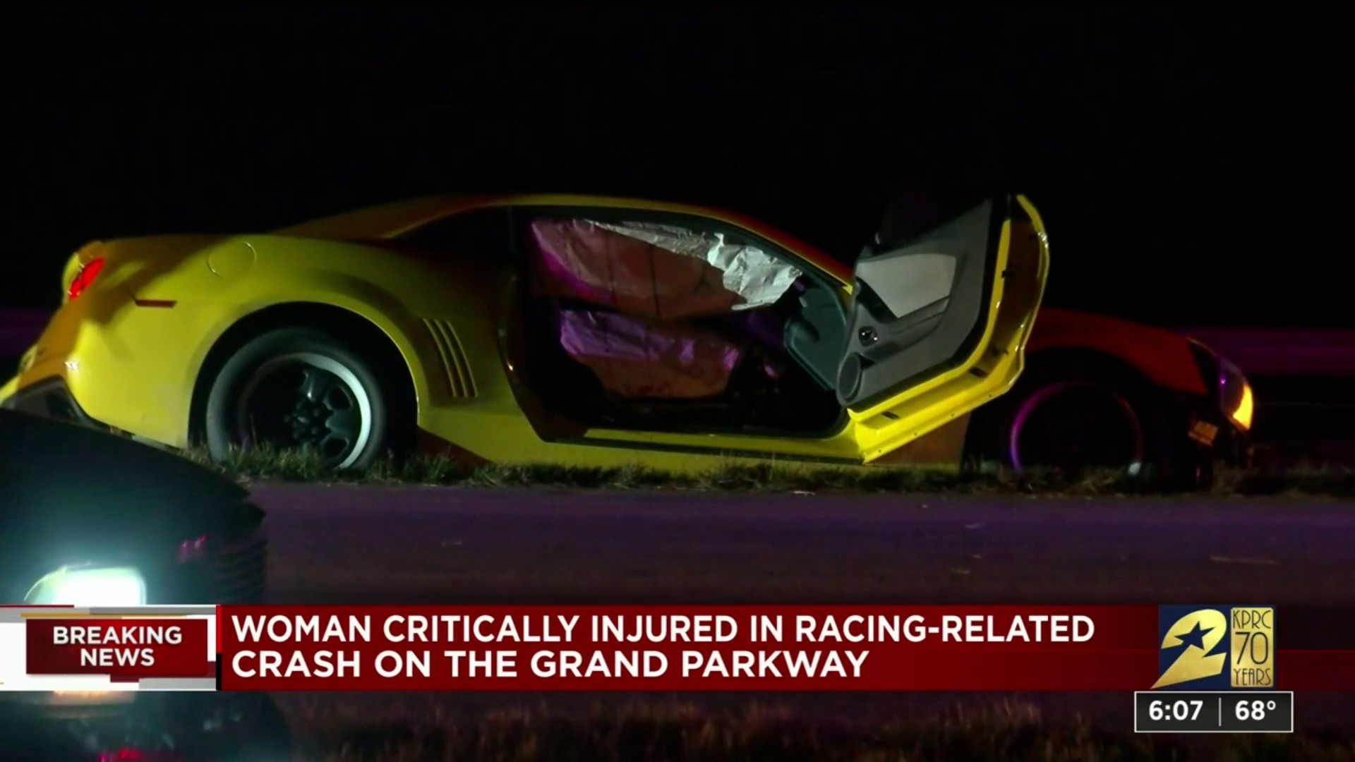 street race car crash