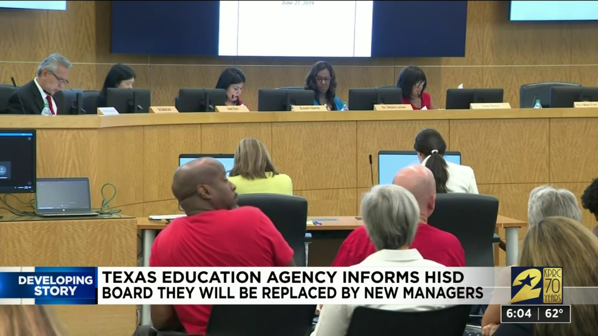 Tea Informs Hisd Board It Will Be Taken Over By State Appointed