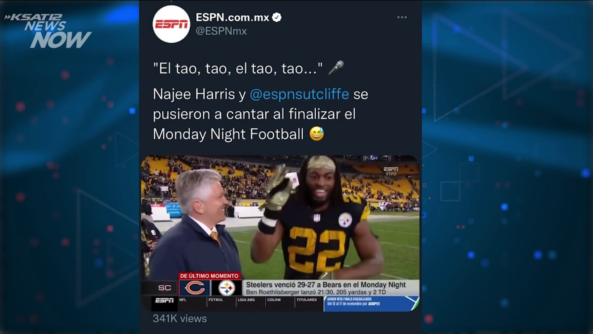 Viral Video: Steelers star rookie Najee Harris sings, dances classic Cumbia  song after Monday night win