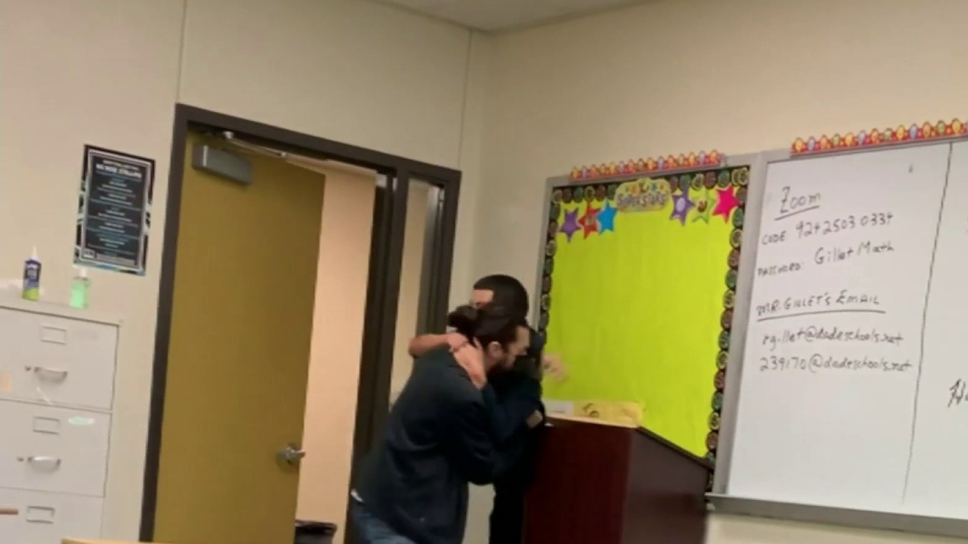 Video shows Florida teacher slamming student in dispute over bathroom break