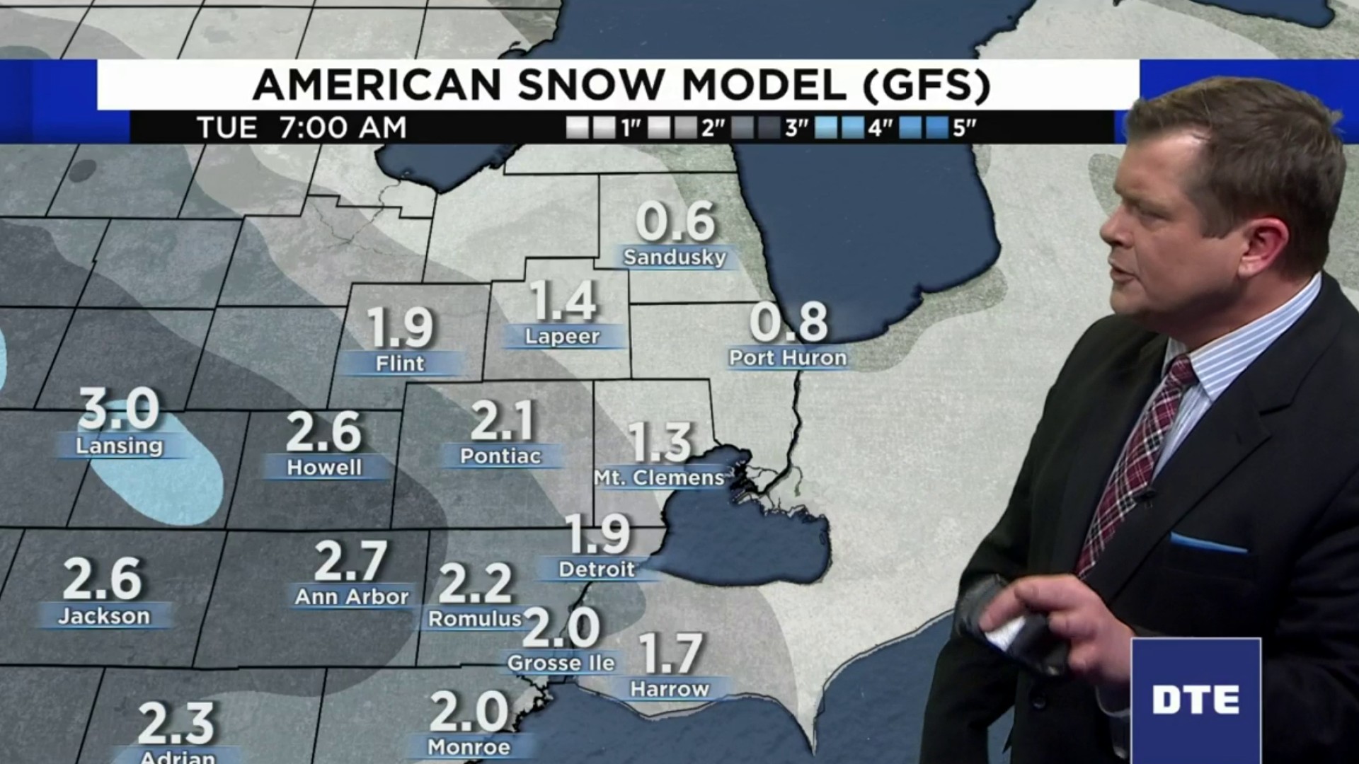 Metro Detroit Weather Another 1 2 Inches Of Snow By Tuesday Morning