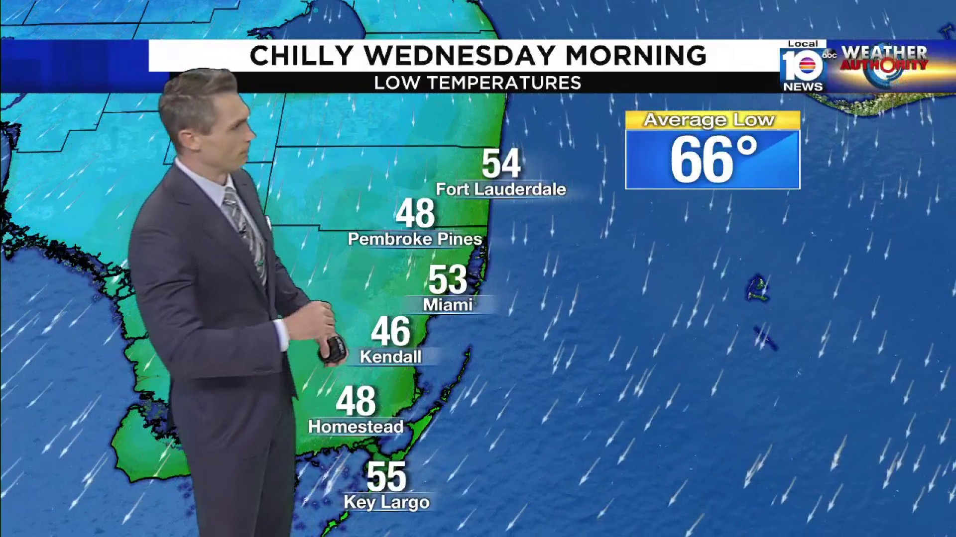 South Floridians wake up to frigid Wednesday morning