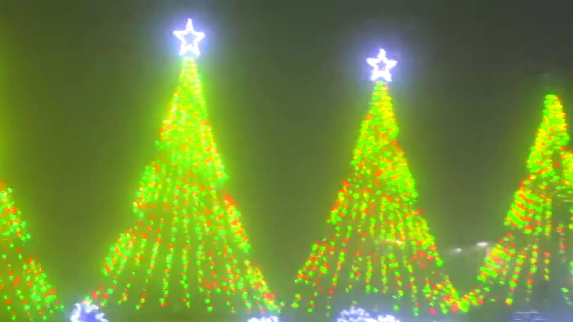 Experience the wonder of over Christmas lights Felts Park in Galax