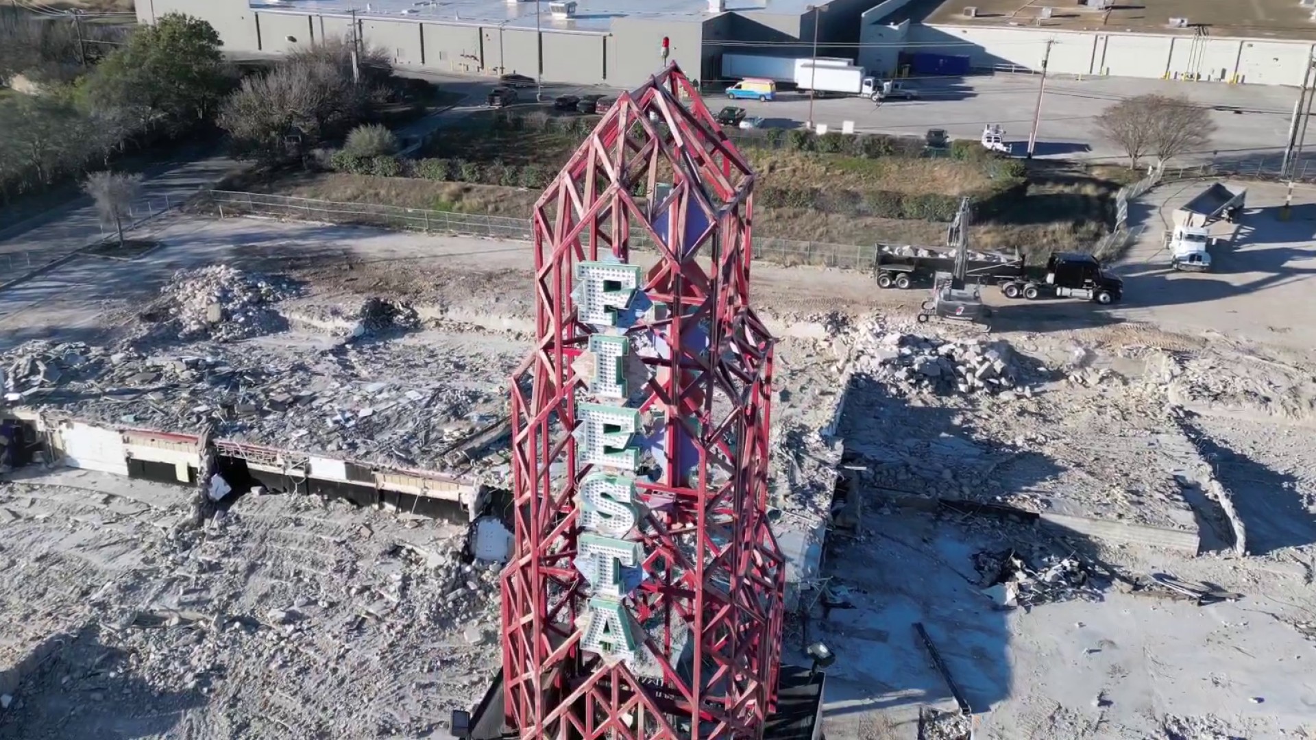 Watch: Demolition of iconic Regal Fiesta tower and sign at site of future  apartment development